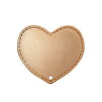 Corazón dorado - perforado